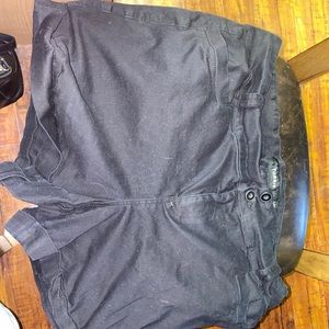 Torrid black satin shorts